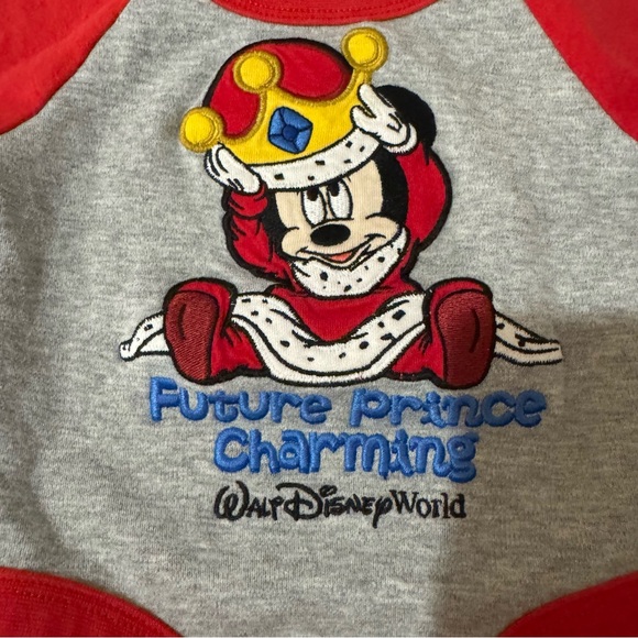 NWOT Disney Parks 3M “Future Prince Charming” embroidered ONESIE - Picture 5 of 5